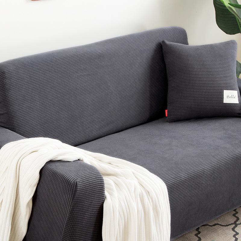 Elastic Sofa Covers for Living Room, Geometric ArmChair, Knitted Corn Grid Fabric Slipcovers, Chair Protector, Home Decor