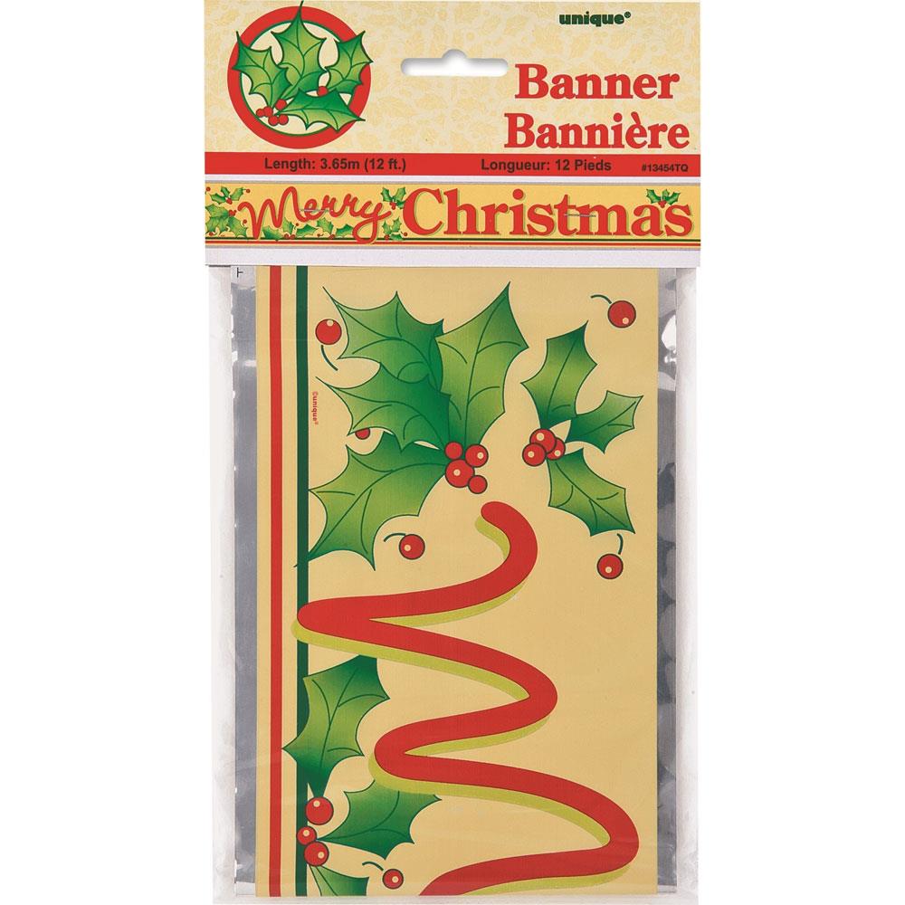 Unique Party Merry Christmas Foil Banner
