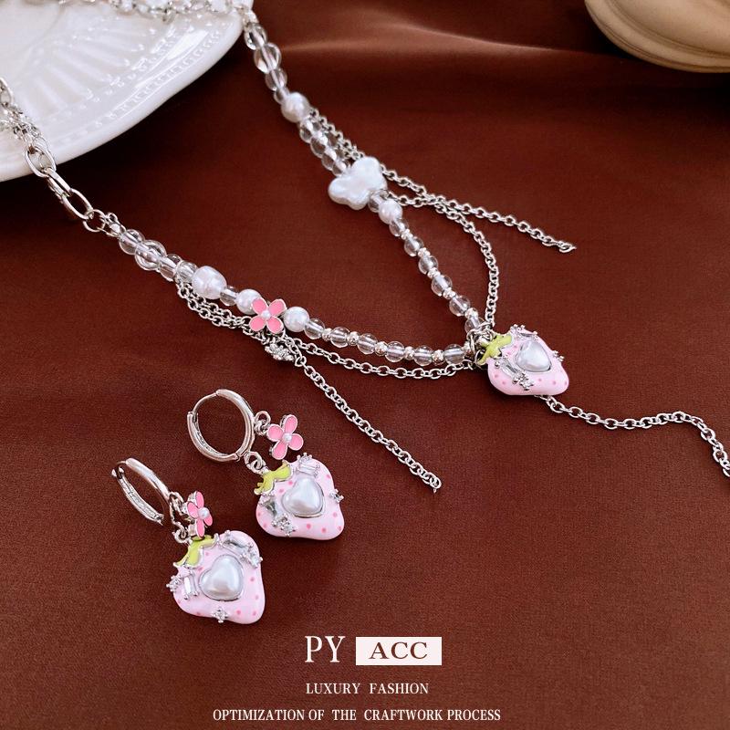 

Dopamine Love Zircon Pearl Ear Cuffs – Stylish Niche Sweet Cool Earrings for Women