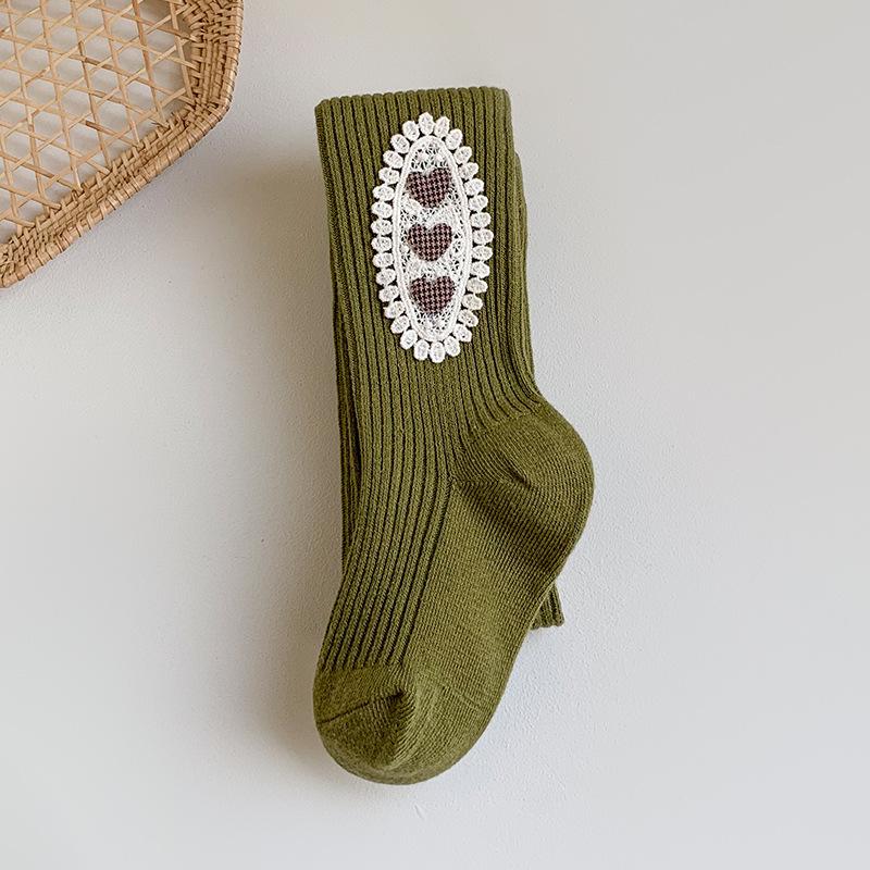 Minliu Autumn & Winter Candy Color Knitted Leggings for Girls - Baby Pants Outerwear & Tights Socks Combo