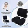 Orthopedic Seat Cushion And Back &amp; Lumbar Support Cushions Pillow For Office Chair Memory Foam Car Seat Cushion