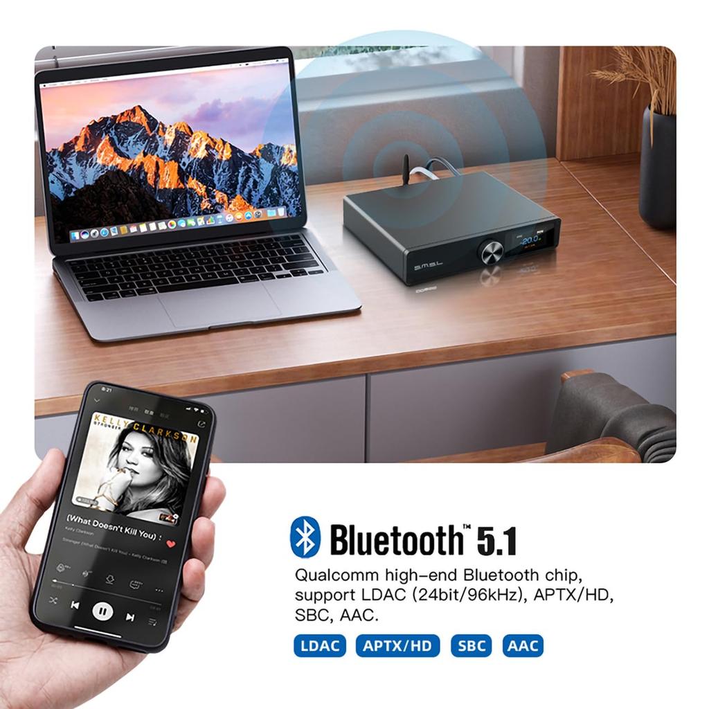 SMSL DO300 MQA DAC ES9039MSPRO XU316 DSD512 Ausgewogene DAC QCC5125 LDAC Eingang Ausgang Digital Konverter PCM32bit/768kHz Bluetooth5.1