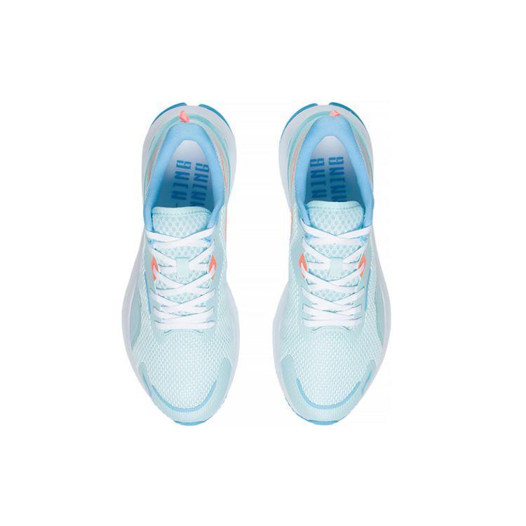 Li Ning Yue Ying 1.0 Ultra Light Breathable Low Top Running Shoes Women Sneakers Blue White ARHS028-4
