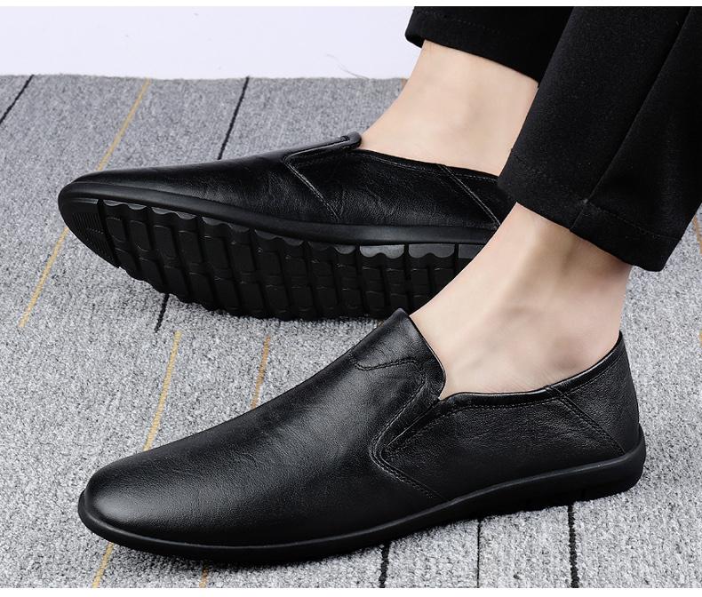 Fashion New Formal Leather Summer Business Shoes For Men Loafers Good Quality Men's Dress Shoes British Style Casual Shoes Male Comfy