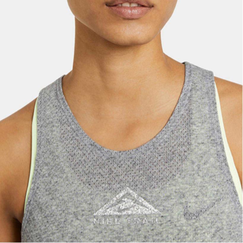 Nike City Sleek Reflective Logo Quick-Dry Knitted Breathable Sports Vest Women Tops Gray CZ9554-063
