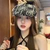 Summer retro flower embroidery forward hat children go out to show their faces small versatile fashionable beret