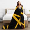 Van Halen Abstract Black And Yellow With Lines Blankets Warm Bedding Throws Winter Camping Chair Sofa Bed Casual Bedspread