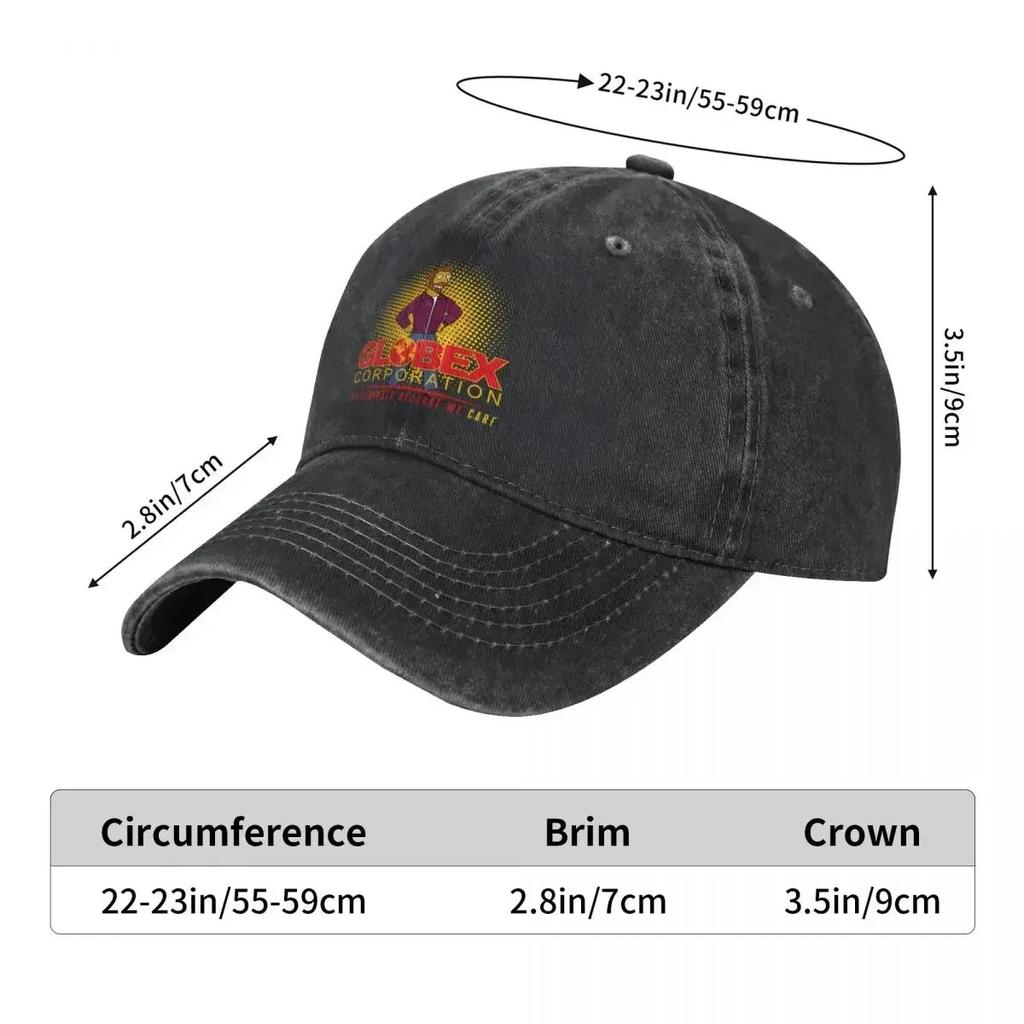 Washed Men's Baseball Cap Outstanding Trucker Snapback Caps Dad Hat Globex Golf Hats