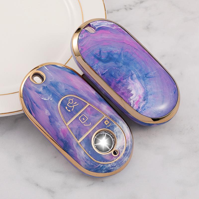 Mercedes-Benz Key Case for C-Class, E-Class, GLA, GLB, and GLE Models - Stylish and Durable