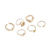 14K Gold Filled Rose Tulip Leaf Bead Cap Ring with Glue-In Pearls