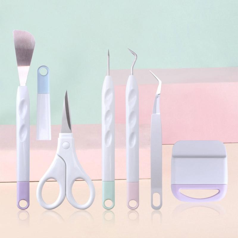 Weeding Tool Plotter Accessories 6pcs Vinyls Weeding Tools Crafting Basic Tool Kits Silhouettes Embossed Art Cutting Set