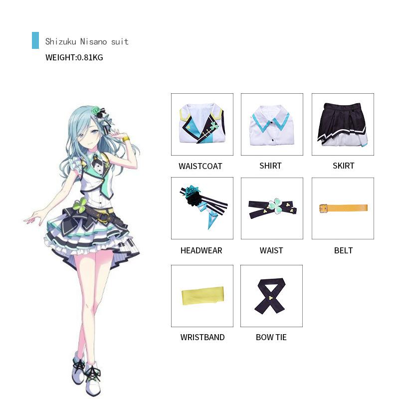 HaKiritani ruka Cosplay Hanasato Minori Momoi Airi Hinomori Shizuku Cosplay Anime Project Sekai Colorful Stage Costume MORE JUMP
