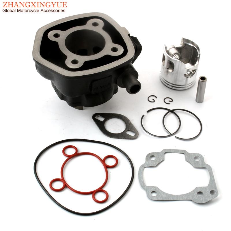 70cc 47mm Big Bore Cylinder Kit & Head For Yamaha Aerox 50 MBK Nitro Mach G 50cc LC 2 Stroke Scooter Engine