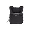 Abnehmbare Stoffhaube Leder und Nylon Rucksack Herren Rucksack Schwarz 2VZ093-2DXV-F0002-V-OOO