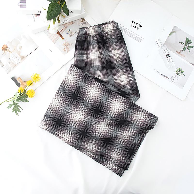 Summer 2026 Women's High-Waisted Plaid Wide-Leg and Straight-Leg Pants