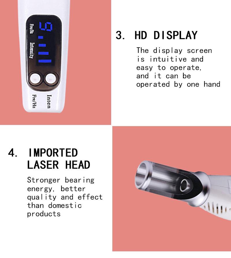 Cross-Border Red & Blue Picosecond Laser Pen for Tattoo, Mole, Freckle, and Eyebrow Removal.