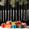 Christmas ice strip Christmas tree pendant Transparent icicle scene props Hanging Christmas decorations
