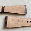 Used GAGA MILANO Genuine Leather Croco Embossed Watch Strap Gray for Manuale 48mm