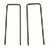 Expanding Trellis Fence Freestanding Movable Fence Foldable Garden Screen Panel Aluminium, 405cm x 103.5cm, Dark Brown