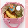 Picnic Cooler Lunch Box - Functional Drawstring Portable Insulated Canvas Lunch Bag, Thermal Food Bag for Women Kid