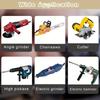 50pcs For Drills Sanders Grinders Motors Durable Motor Repair Parts Kit Heavy Duty Carbon Brush with Metal Bases