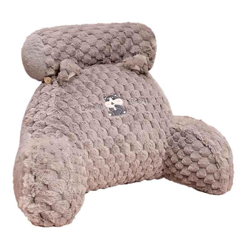 Cartoon Turtle Velvet Lumbar Support Cushion - Soft, Removable, Washable Seat & Sofa Backrest for Bedroom