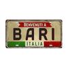 Mfoever Tin Italy License Plates for Wall Art Decoration Metal Tin Signs Vintage Tags Metal Automotive Signs For Cafe Bar Club Garage Pubs