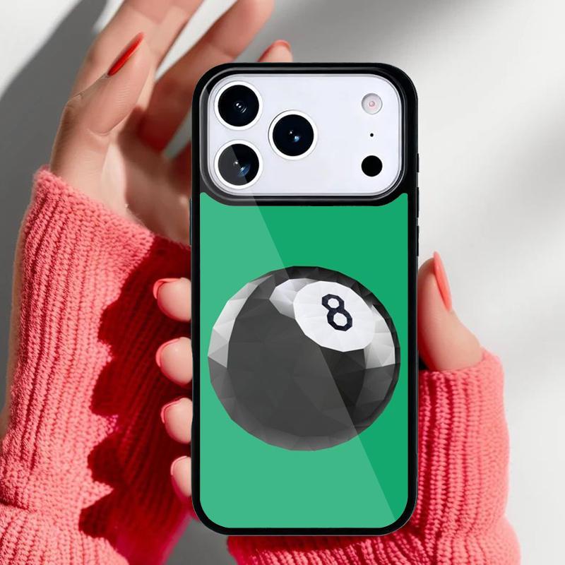 Billiards Snooker 8 Ball Phone Case for iPhone 17 16 15 14 13 Pro Max Back Cover for 12 11 Pro Coque