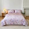 60s Long-Staple Cotton Digital Print 4-Piece Bedding Set with Duvet Cover, Bed Sheet, and Gift Bag