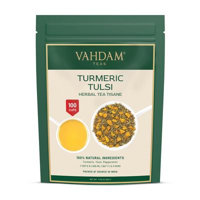 Zerdeçal ve Tulsi çayı (100 gram), Zerdeçal Tulsi Bitki Çayı Tisane, VAHDAM