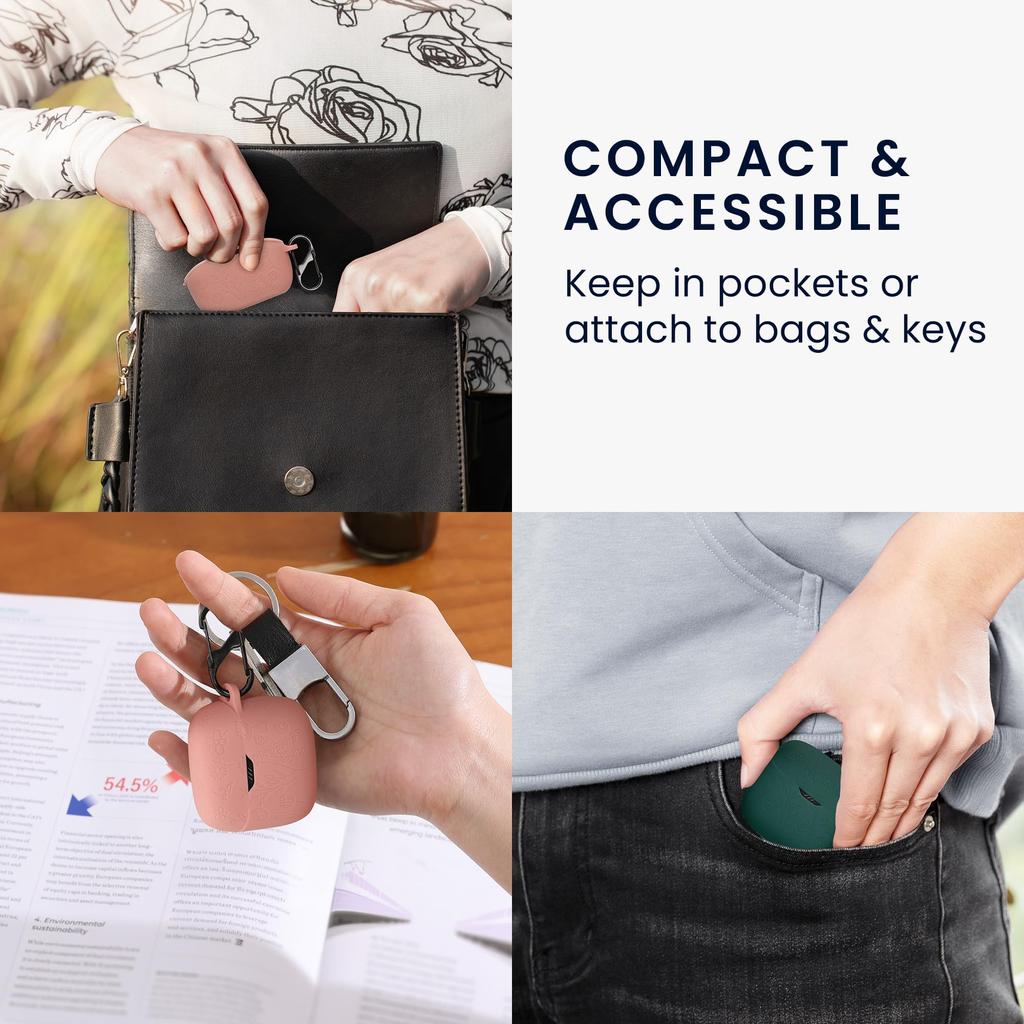 kwmobile Earphone Case Compatible with Sony Case Protective Case Dustproof Shockproof Silicone Embossed Pattern Design WF-C700N -