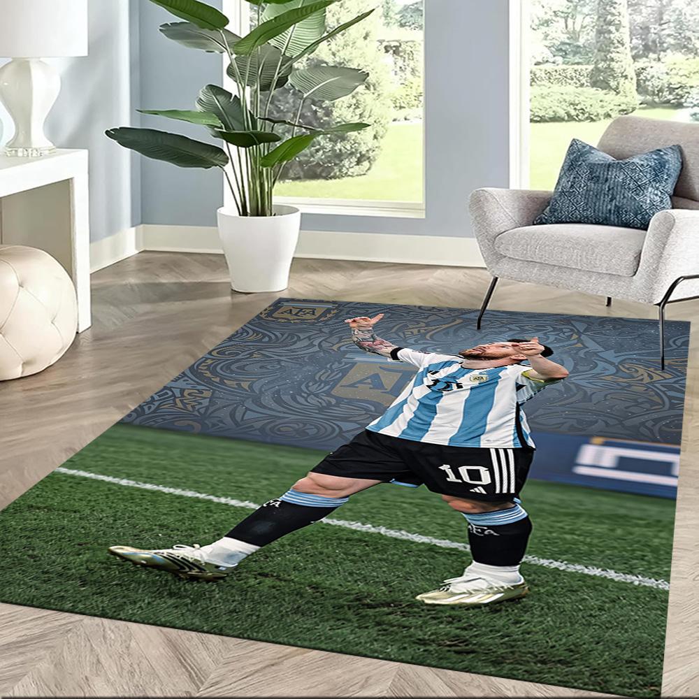 Messi 491 Teppich Geeignet für Esszimmer Balkon Dekorieren Sie Zimmer Wohnzimmer Rutschfester Teppich Anime Büro Dekor Hochzeitsfeier Geschenk