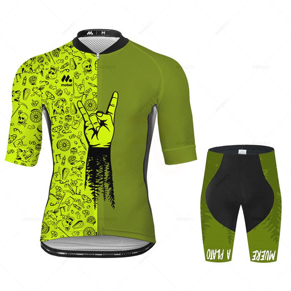 2026 Breathable Cycling Suit Set Bike Pro Team Cycling Jersey Set Men MTB Bike Clothes Summer Bicycle Clothing Maillot Culotte Conjunto Ropa Ciclismo