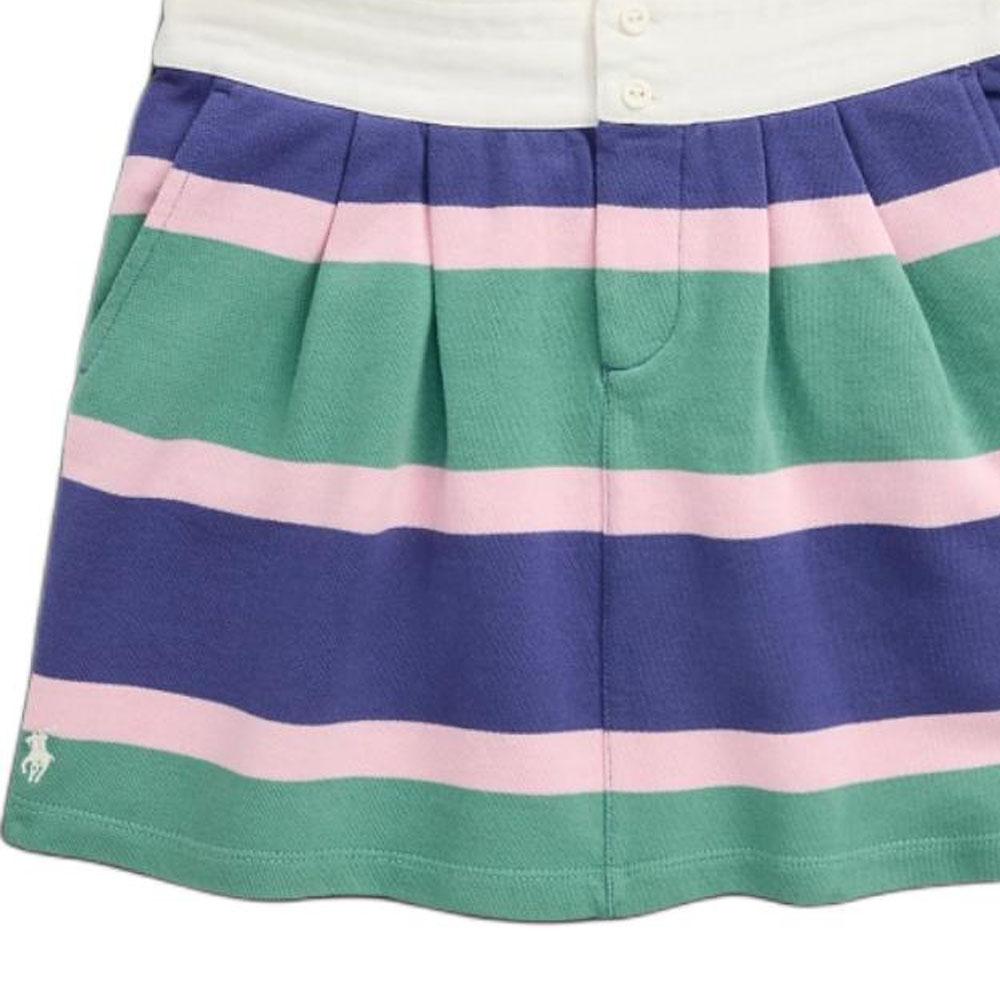 Polo Ralph Lauren Striped Cotton Terry Dress Kids Dresses Multicolor CWPOSKTG6H20134-999