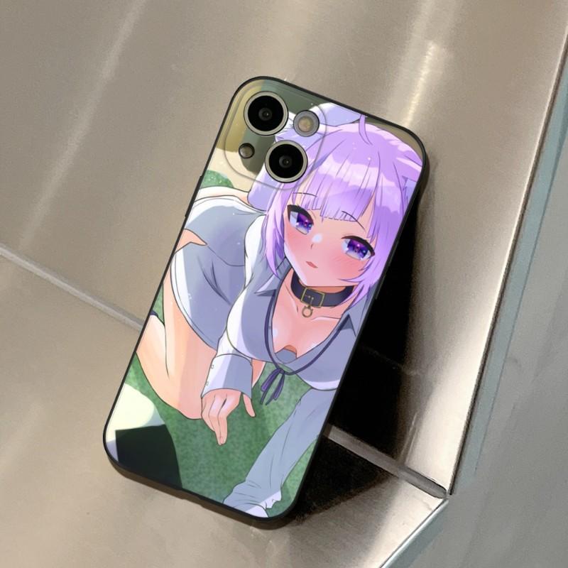 Nekomata Okayu HOLOLIVE Phone Case FOR IPhone 14 13 11 12 Pro 8 7 Plus X 13 Pro MAX XR XS MINI SE 2020 Black Covers