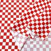 Checkered Cotton 160cm Japanese Craft Check Pattern X [moonfarm] Fabric, Wide, 100% Cotton, Pattern, Colorful, Fabric, (Red White, 2m)