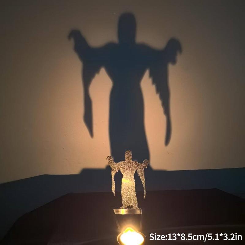 Halloween Decoration 2025 Decorative Candle Holder Scary Candlestick Ornament Desk Accessorie Room Decor Halloween Accessorie