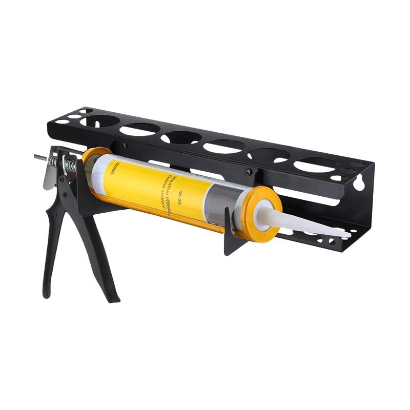 Caulk Tube Holder Metal Grease Tube Rack Wall Mounted Sealant Organizer Hand Caulking Tube Rack Caulking Tool Organizer