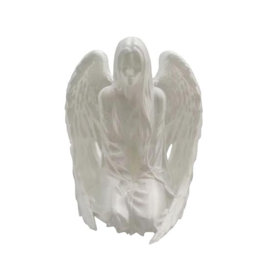 3D Printed Angel Figurine, Desktop Angel Ornament, Resin Angel Sculpture for Bedroom Entrance Hall Study Room Stylish Home Decor Gift