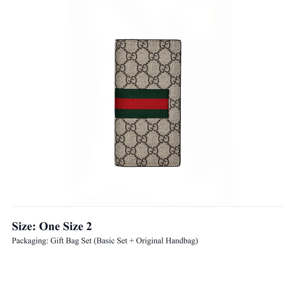 Gucci GG Supreme Canvas Wallet Men's Brown 779872-KHN4N-9791