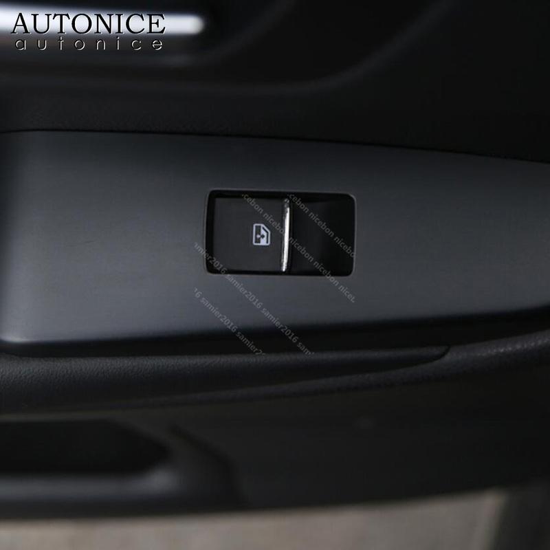 7pcs Window Lift Button Sequ Trim Fit for Toyota Fortuner Hilux Prius Alphard Vellfire 2016 2017 2018