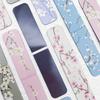 5 Pcs/Set Flower Pattern Annotated Bookmarks  for Reading, Annotation, and Gift