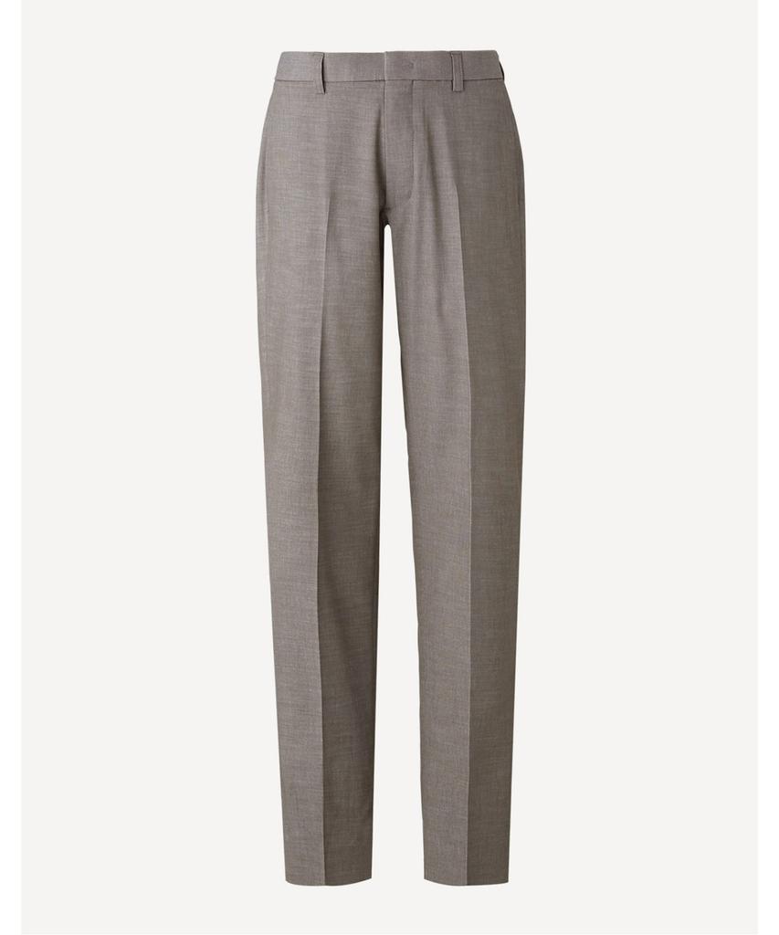 TREMOLO Beige Simple Poly Rayon Washed Pants_Trndaxs1256