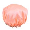 Home Women Elastic Reusable Waterproof Shower Cap Head Hair Cover Bathing Hat