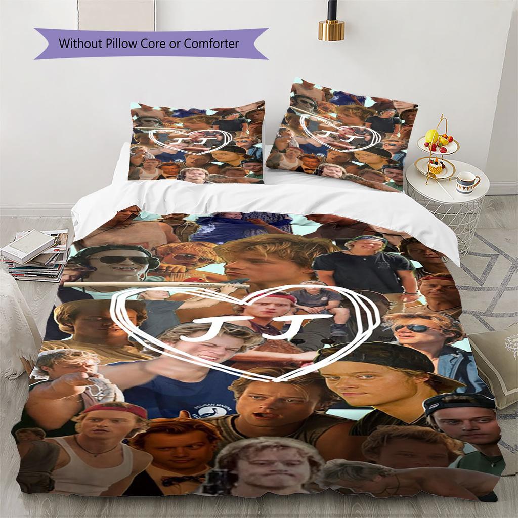 Rudy Pankow JJ Maybank Pattern Bedding,Quilt Set Quilt Cover Pillowcase Home Birthday Gift(1 * Duvet Cover + 2 * Pillowcase, Without Core)