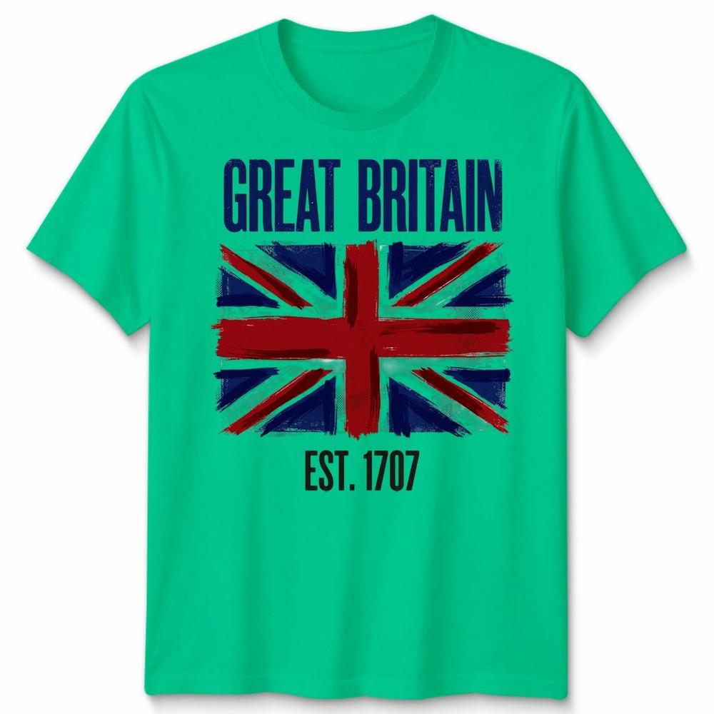 Union Jack Flag Unisex T Shirt British Pride United Kingdom Patriotism S