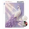 Pearl Art Painting Home Wall Decor White Peacock Gemstone Painting Picture Crafts Adult/Beginner Gift Creative Home Decor Unframed
