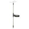 Lawn Lamp Solar LED Outdoor Decor Light Stainless Steel Color Changing Garden Light