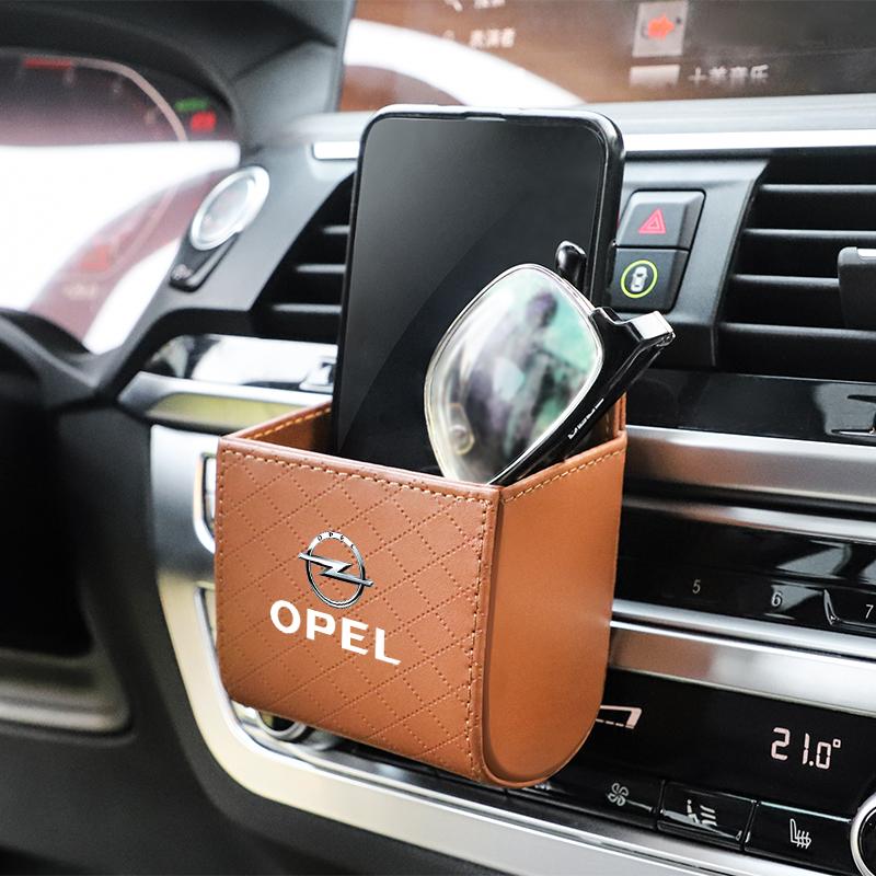 Car Air Outlet Storage Box Phone Lipstick Lighter Organizer For Opel Astra GTC Insignia Antara Meriva Zafira Vectra Mokka Corsa LA7