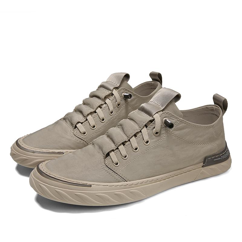 Canvas Herrenschuhe Atmungsaktive Jugendstudenten Sneaker Eisseide Stoff Lässig Walking Outdoor Sport Leicht Männlich Fahren Flats Slipper